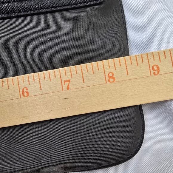 Michael Kors Kempton Nylon Crossbody Bag Dark Gray Causal Zipper Clouser Modern - Picture 9 of 11